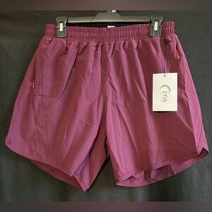 Zyia Wine Javelin Shorts (Sz Med)